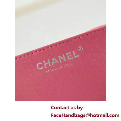 Chanel Patent Gradient Calfskin  &  Lacquered Metal CHANEL 22 Mini Handbag AS3980 White/Light Pink 2025